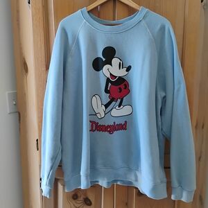 Disney Light Blue Vintage Mickey Graphic Pullover Sz XXL